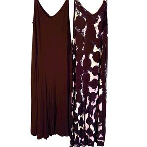 TORRID Super Soft Cami Culotte Jumpsuit Lot of 2- Tie Dye & Black- Size 3